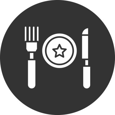 Gıda simgesinin vektör çizimi