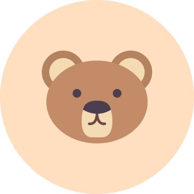 sevimli ayı başı simgesi