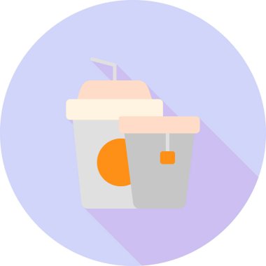 Kahve vektör illüstrasyon simgesi