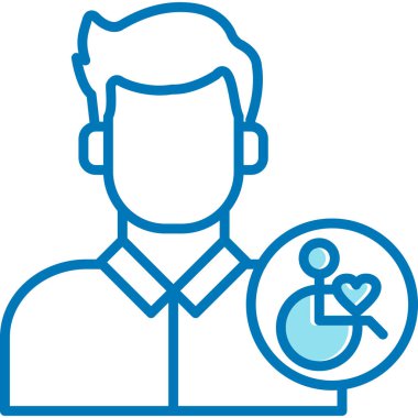 avatar erkek kişi simgesi - özet biçimi