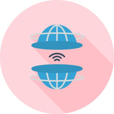 - İnternet. Web simgesi basit illüstrasyon