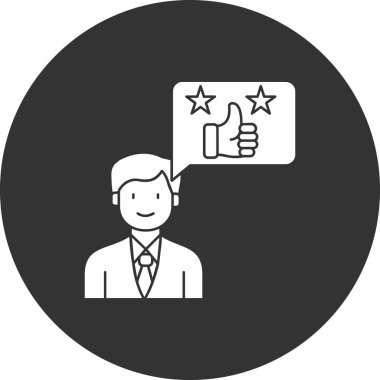 Müşteri hizmeti simgesi, düzenlenebilir müşteri servis konsepti illüstrasyonuna sahip siyah vektör biçimi