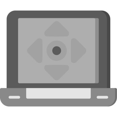 Kamera simgesi olan bir dizüstü bilgisayar