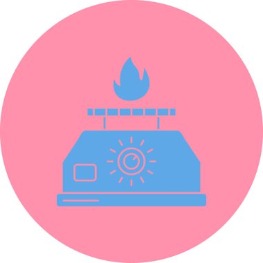 Moda Biçimli Benzin Simgesi İzole Arkaplan