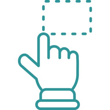 Parmak yukarı simge vektör illüstrasyonu ile el