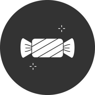 Şeker simgesi, vektör illüstrasyonu