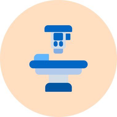 X ışını odası web simgesi, vektör illüstrasyonu