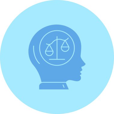 İnsan kafa simgesi vektör illüstrasyonu