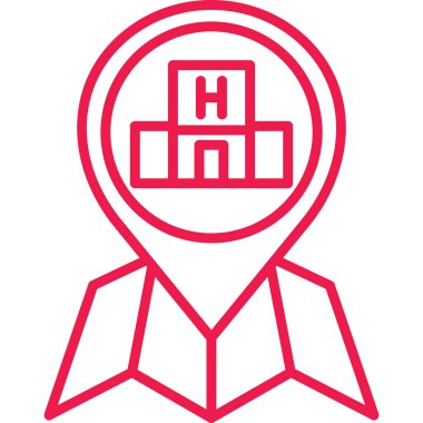 konum. Web simgesi basit illüstrasyon