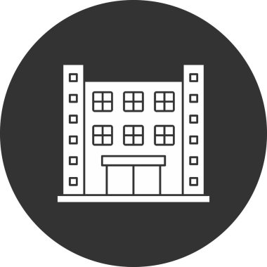 Modern yapı simgesinin vektör illüstrasyonu