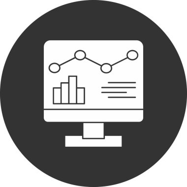 Analizler. Web simgesi basit tasarım