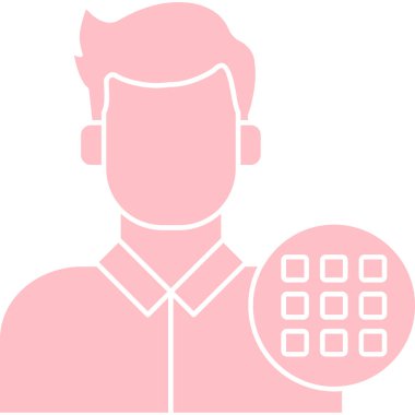 trend biçimi izole edilmiş arkaplanda avatar adam simgesi