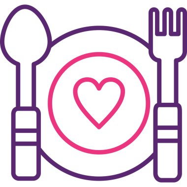 Kalpli çatal bıçak takımı.