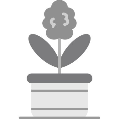 Bitki. Web simgesi basit illüstrasyon