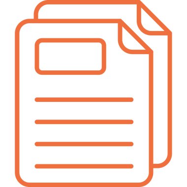 Belge. Web simgesi basit illüstrasyon