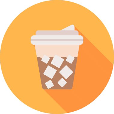 Bardak. Web simgesi basit illüstrasyon