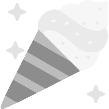 Dondurma ikonu. Web için basit dondurma vektör simgeleri çizimi