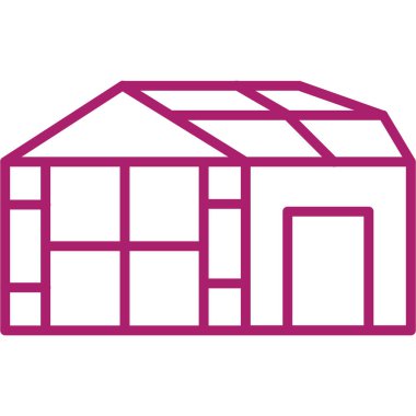 house icon. outline illustration of building vector icons for web