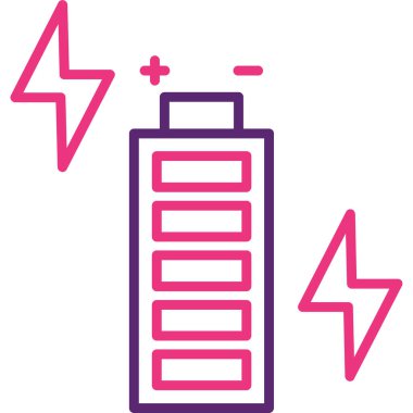 Pil. Web simgesi basit illüstrasyon