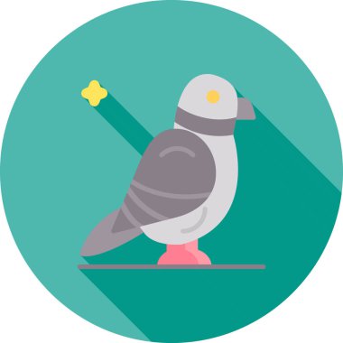 arkaplanda güvercin simgesi, illüstrasyon, vektör işareti