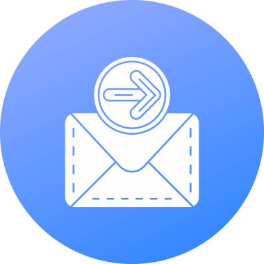 E-posta. Web simgesi basit illüstrasyon