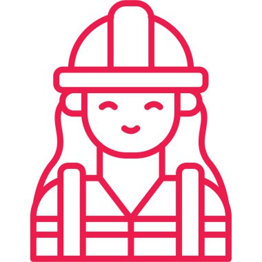 İtfaiyeci kadın avatar simgesi