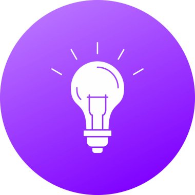 Moda biçimi izole edilmiş arkaplanda ampul simgesi