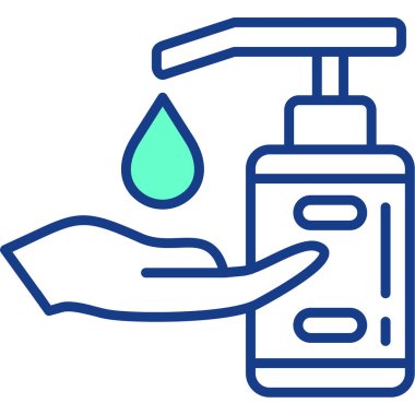 sabun yıkama ikonu. Web için çamaşır vektörü simgelerinin özet çizimi