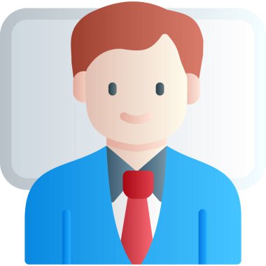 İş adamı avatar simgesi - yönetim kategorisi