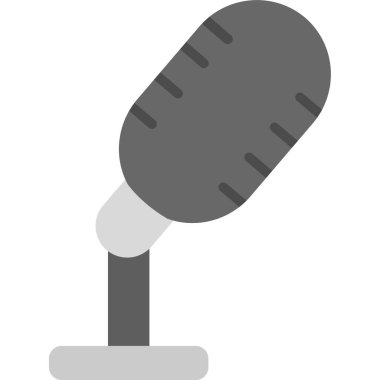 Mikrofon simgesi, basit tarzı