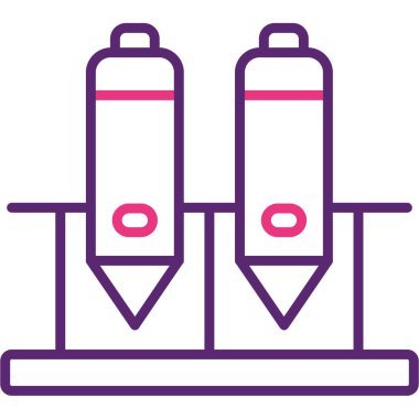 tüp test vektörü simgesi