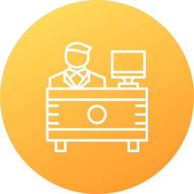 İş. Web simgesi basit illüstrasyon