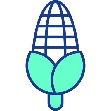 Bir bitki simgesinin vektör illüstrasyonu