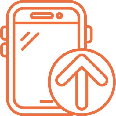 Cep telefonu. Web simgesi basit tasarım