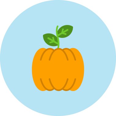 Balkabağım. Web simgesi basit illüstrasyon