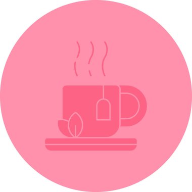 Kahve fincanı simgesinin vektör çizimi