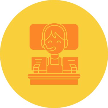 çevrimiçi eğitim web simgesi basit illüstrasyon