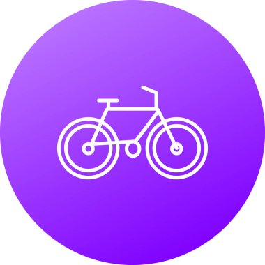 Bisiklet Vektörü Kabartma Simgesi Tasarımı