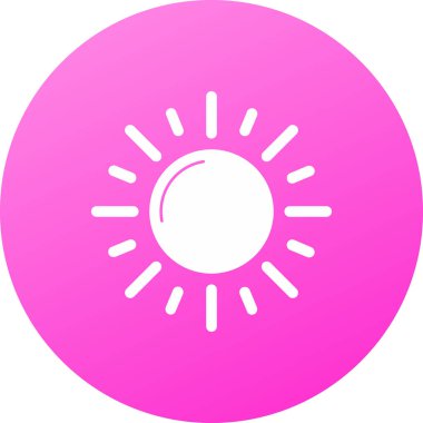 Yuvarlak bir simgenin vektör illüstrasyonu