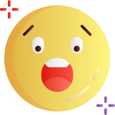 emoticon ifade simgesi düz biçimli