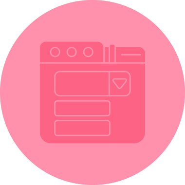 Ağ simgesi. Basit vektör illüstrasyonu