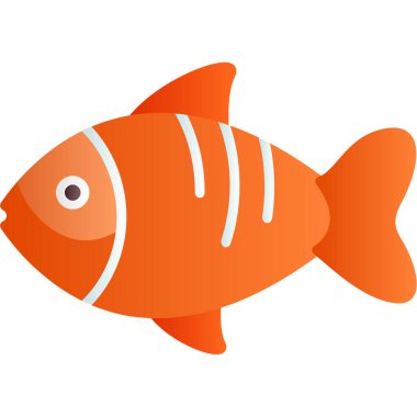 Turuncu balık vektör illüstrasyonu