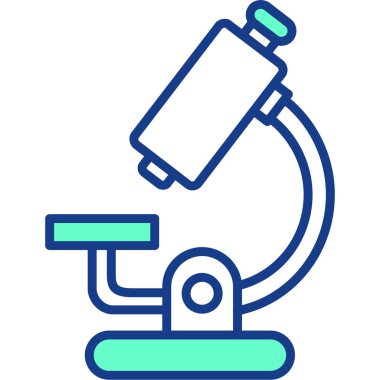 Mikroskop web simge vektör çizim