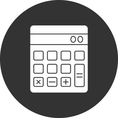 hesap makinesi simgesi vektör illüstrasyonu