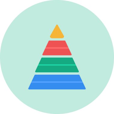 Bir piramit simgesinin vektör çizimi