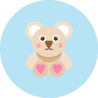 bebek oyuncak ayı vektör illüstrasyon ile kart tasarım