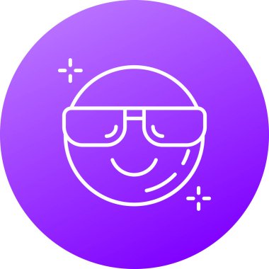 vektör güneş gözlüğü düz biçim simgesi