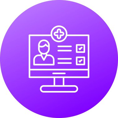 Vektör illüstrasyonu, çapraz simgeli pano, tıbbi kavram