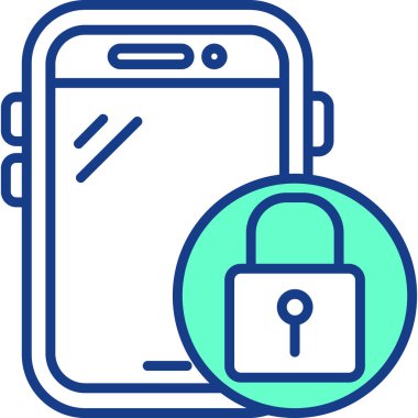 lock icon, vector illustration simple design