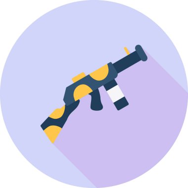 silah simgesi, illüstrasyon, beyaz arkaplan üzerindeki vektör